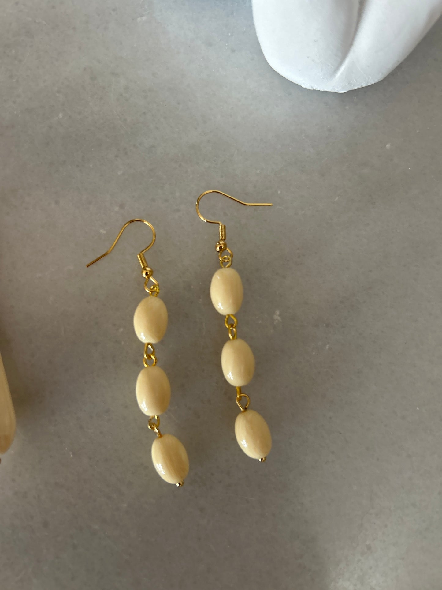 Pendientes triple Hueso