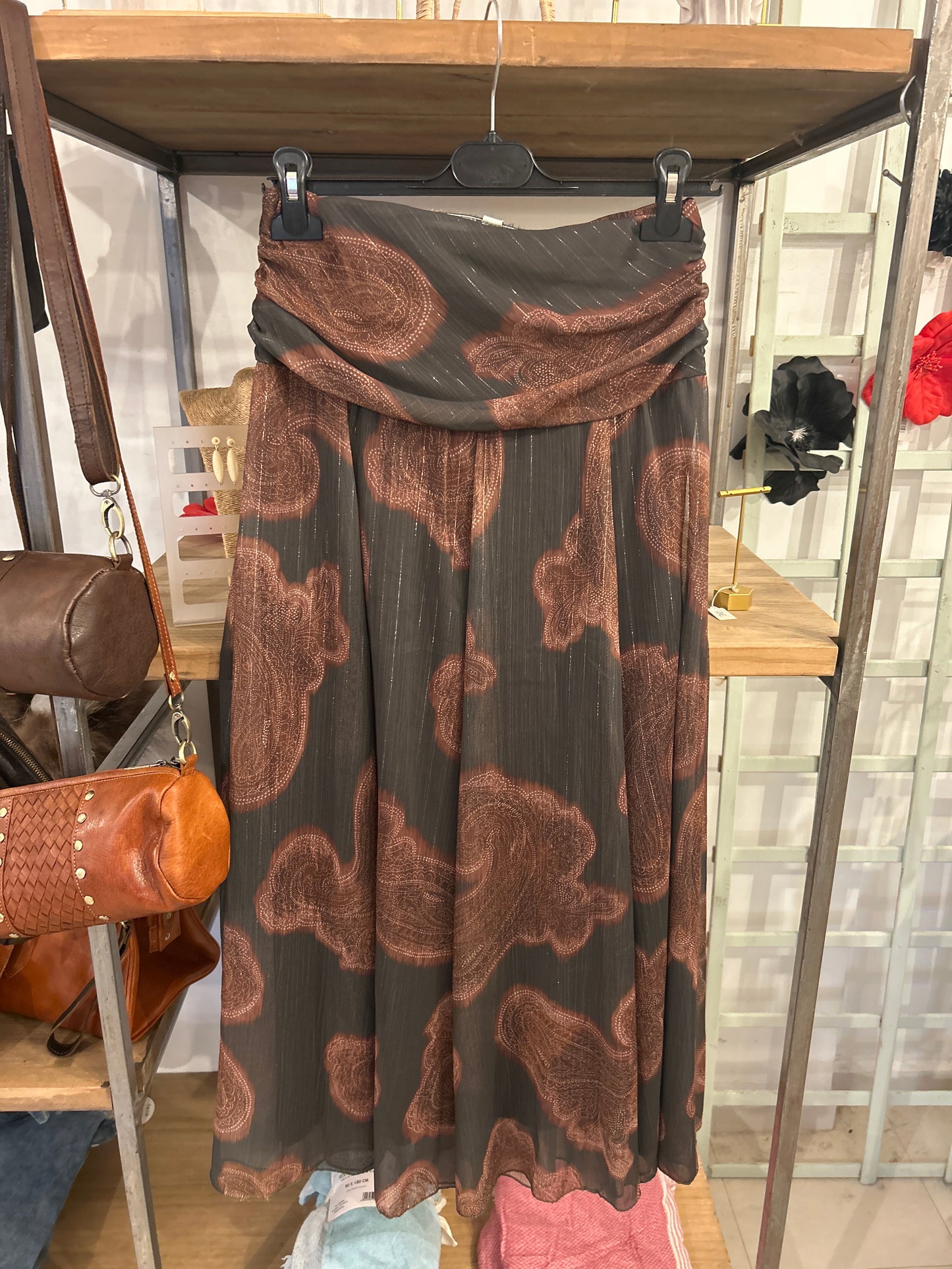 Falda gasa estampada