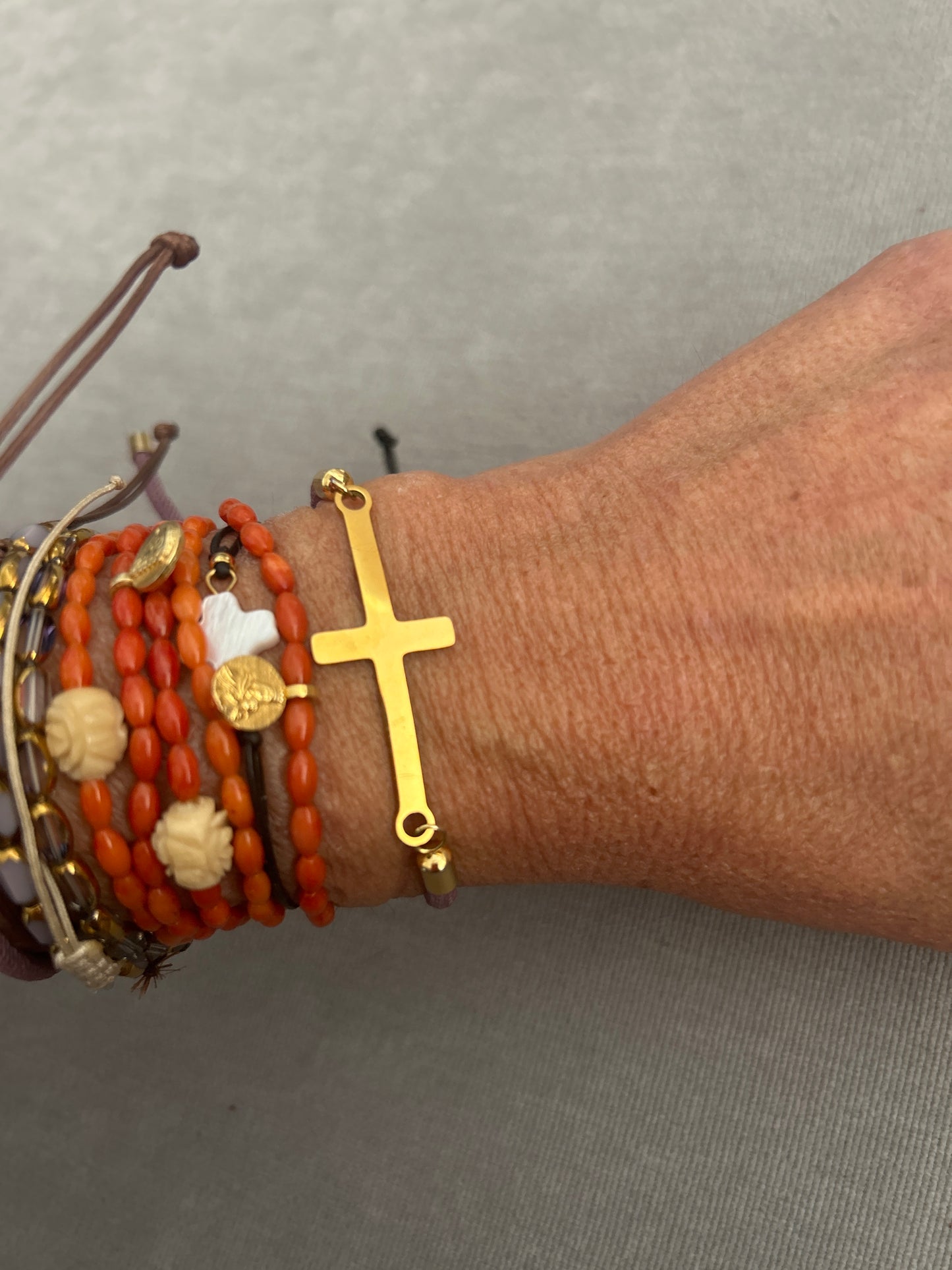 Pulsera Cruz Acero