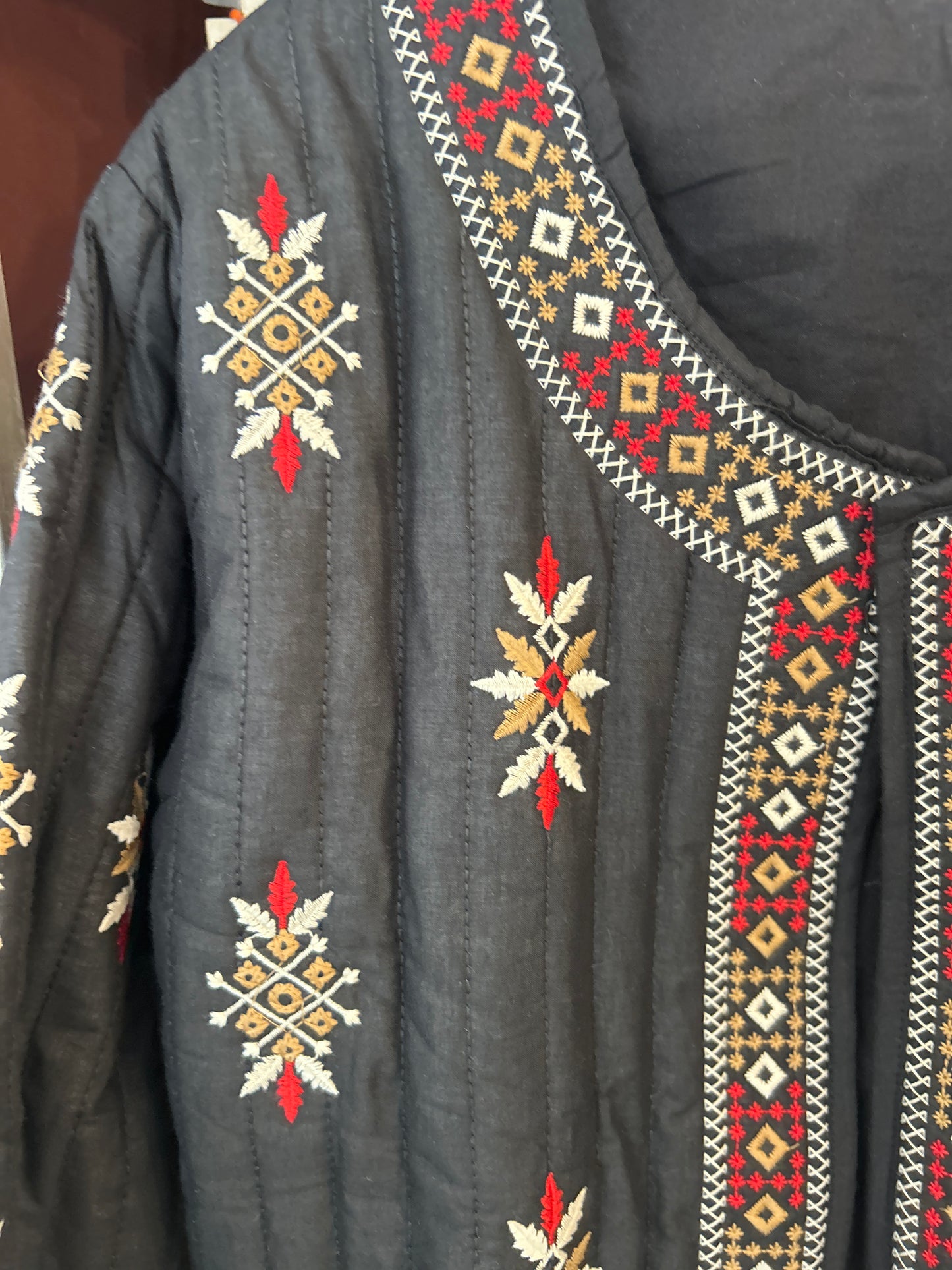 CHAQUETA BORDADA BLACK