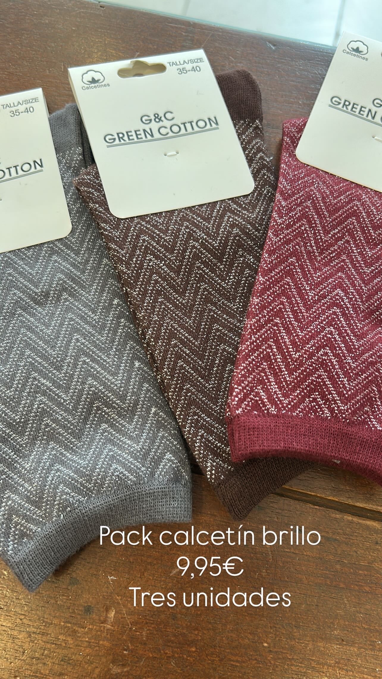 PACK CALCETINES BRILLO