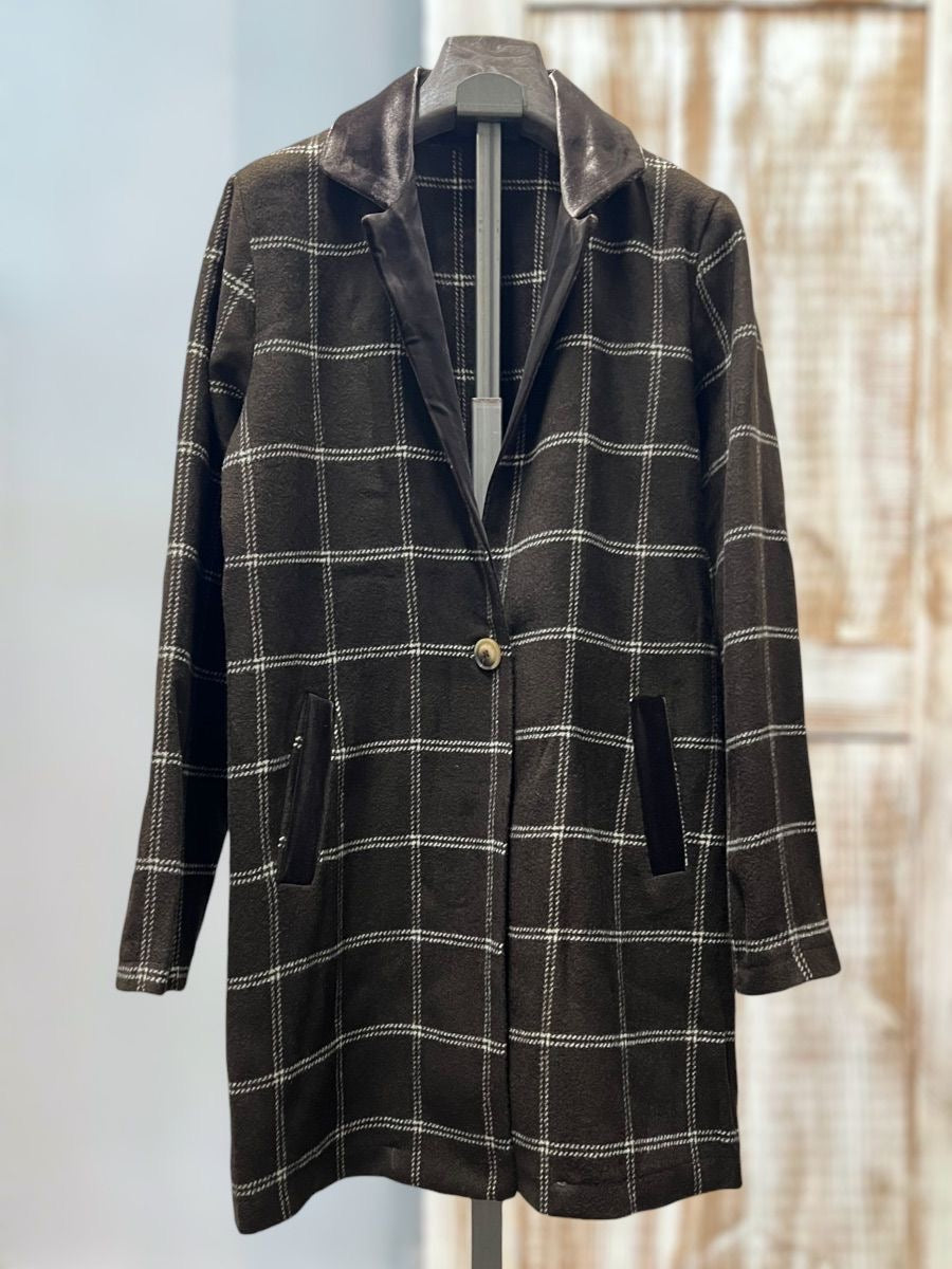 Abrigo Solapa Terciopelo