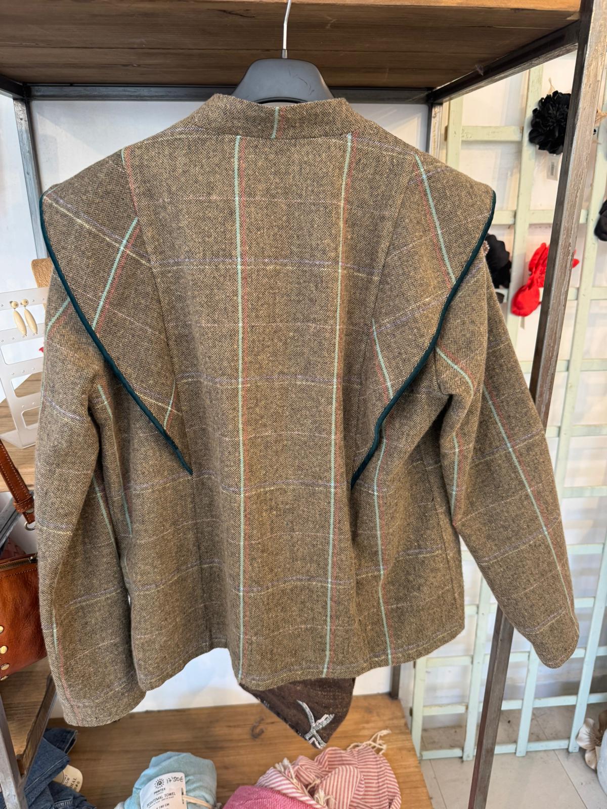 Chaqueta cuadros vivo