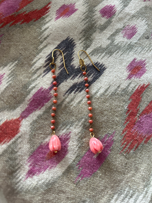 Pendientes bolitas Tulipán