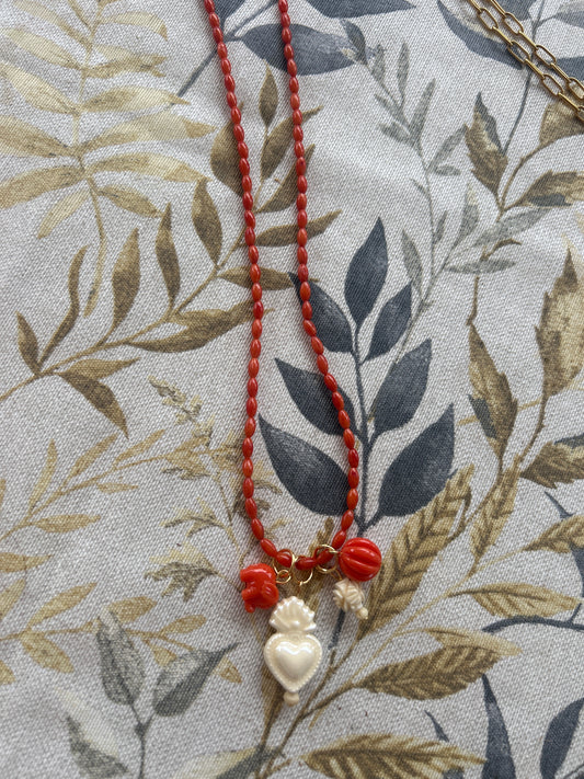 Cadena coral 80cm