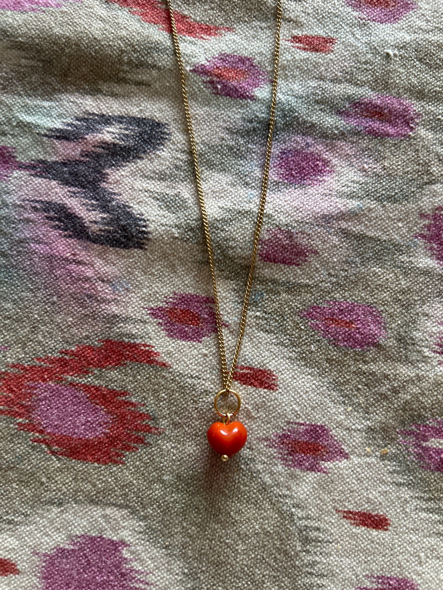 Corazón Agata Roja