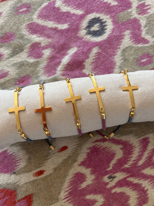 Pulsera Cruz Acero