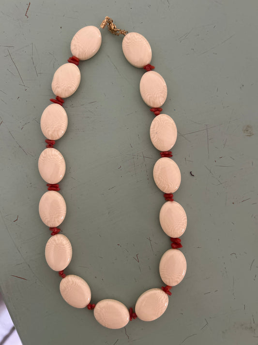 Collar hueso Coral