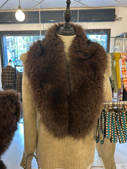 Cuello sintético Chocolate