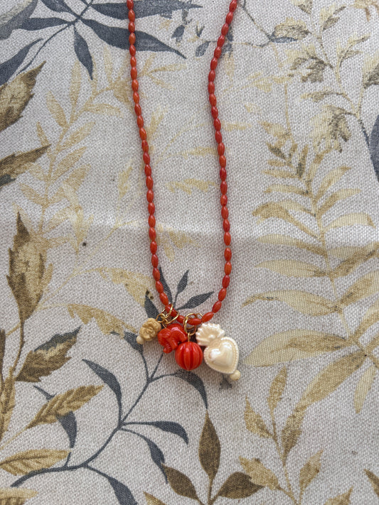 Collar Charms Coral