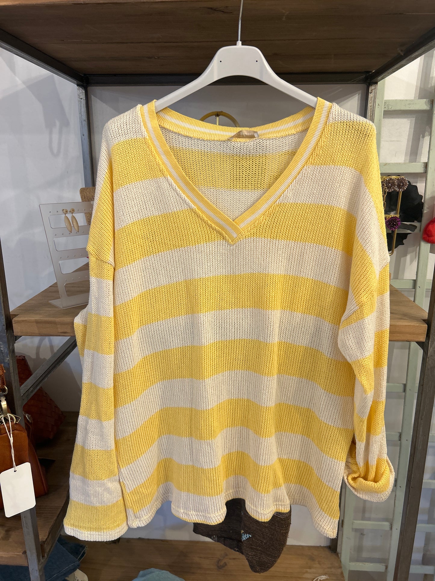 Jersey Amarillo Pico Rayas