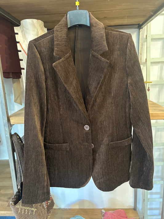 BLAZER CHOCOLATE VELVET