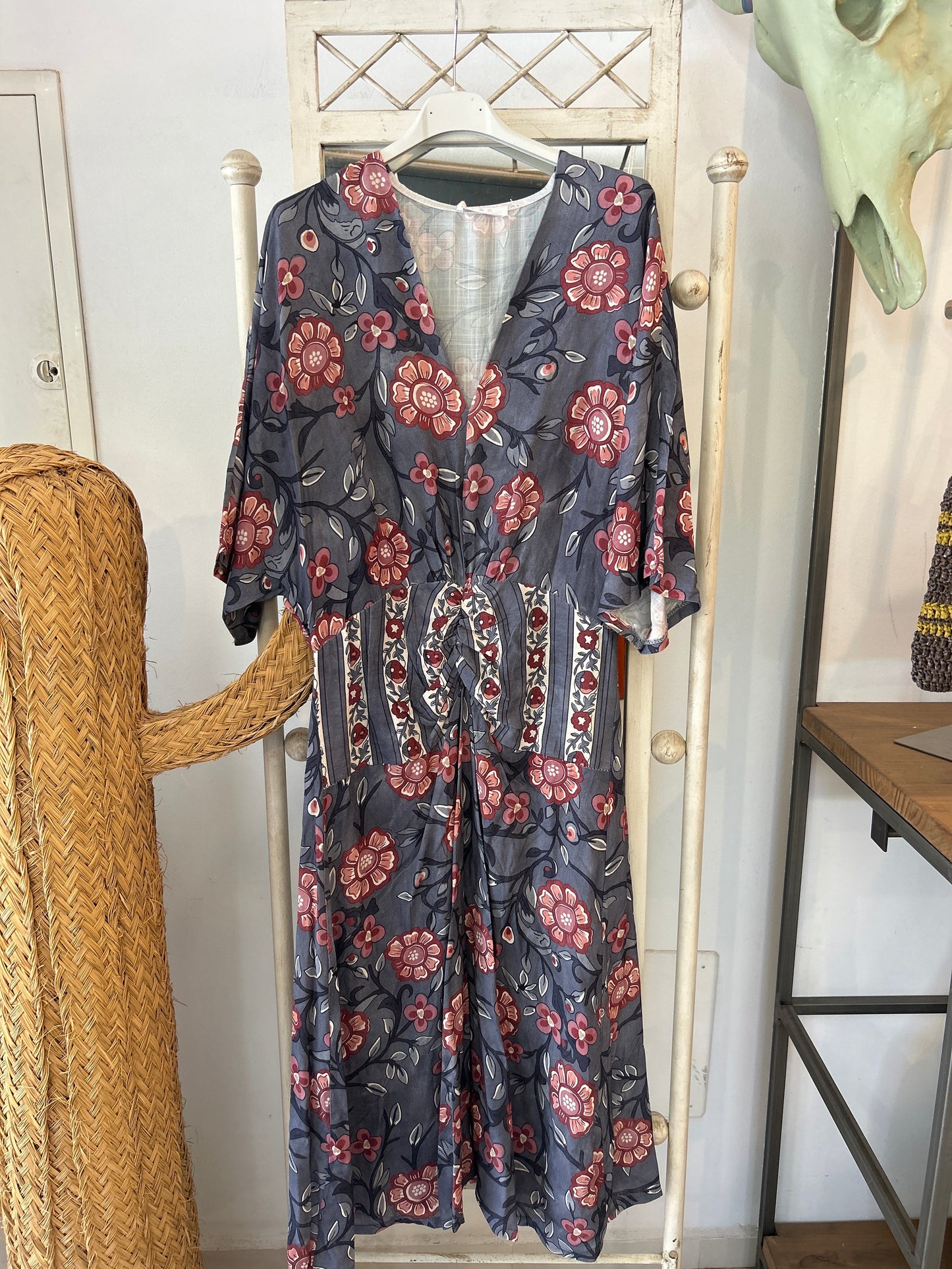 Vestido Manel Azul Flores