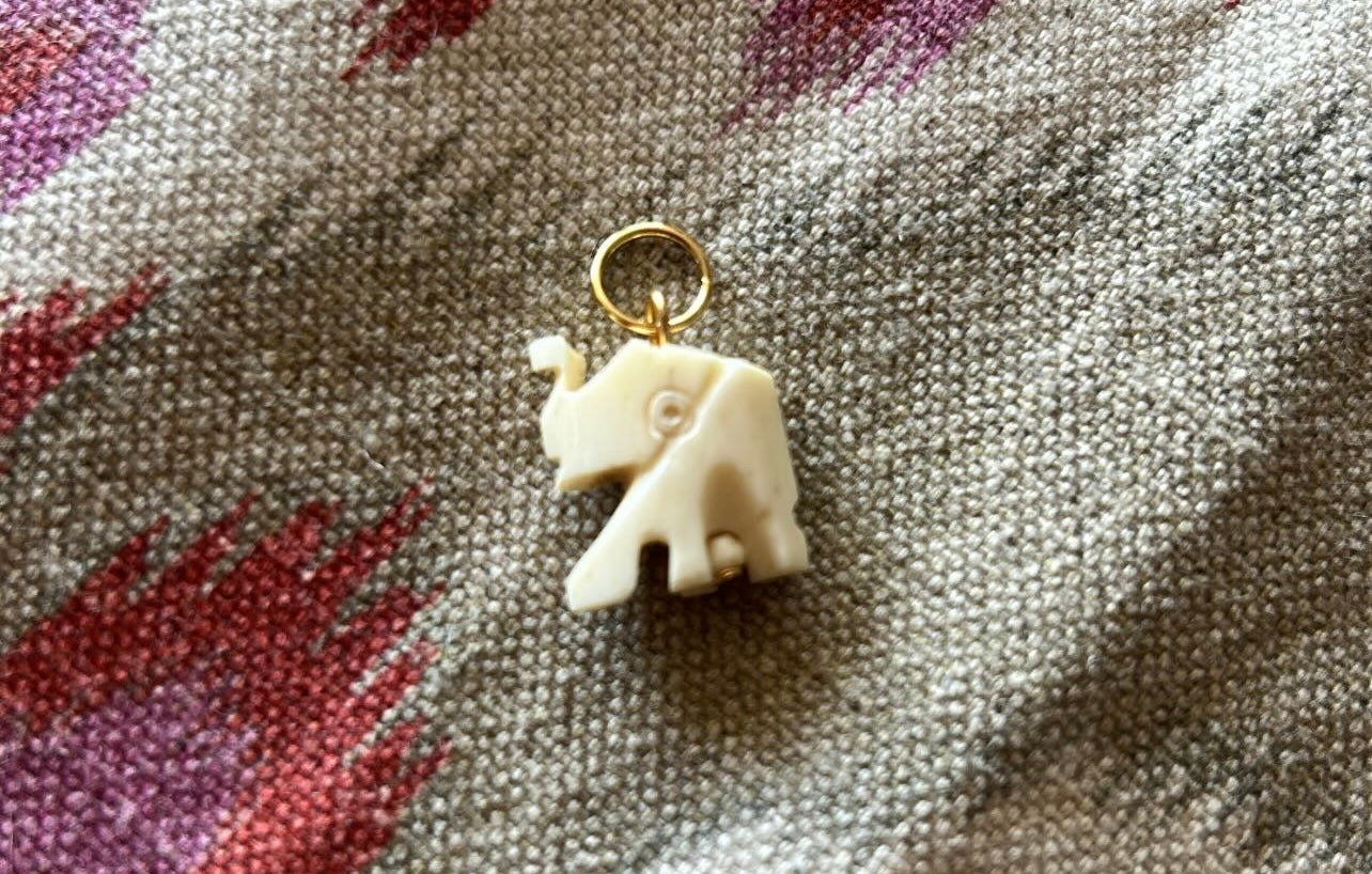Charm elefante Hueso