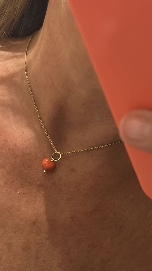 Corazón Agata Roja