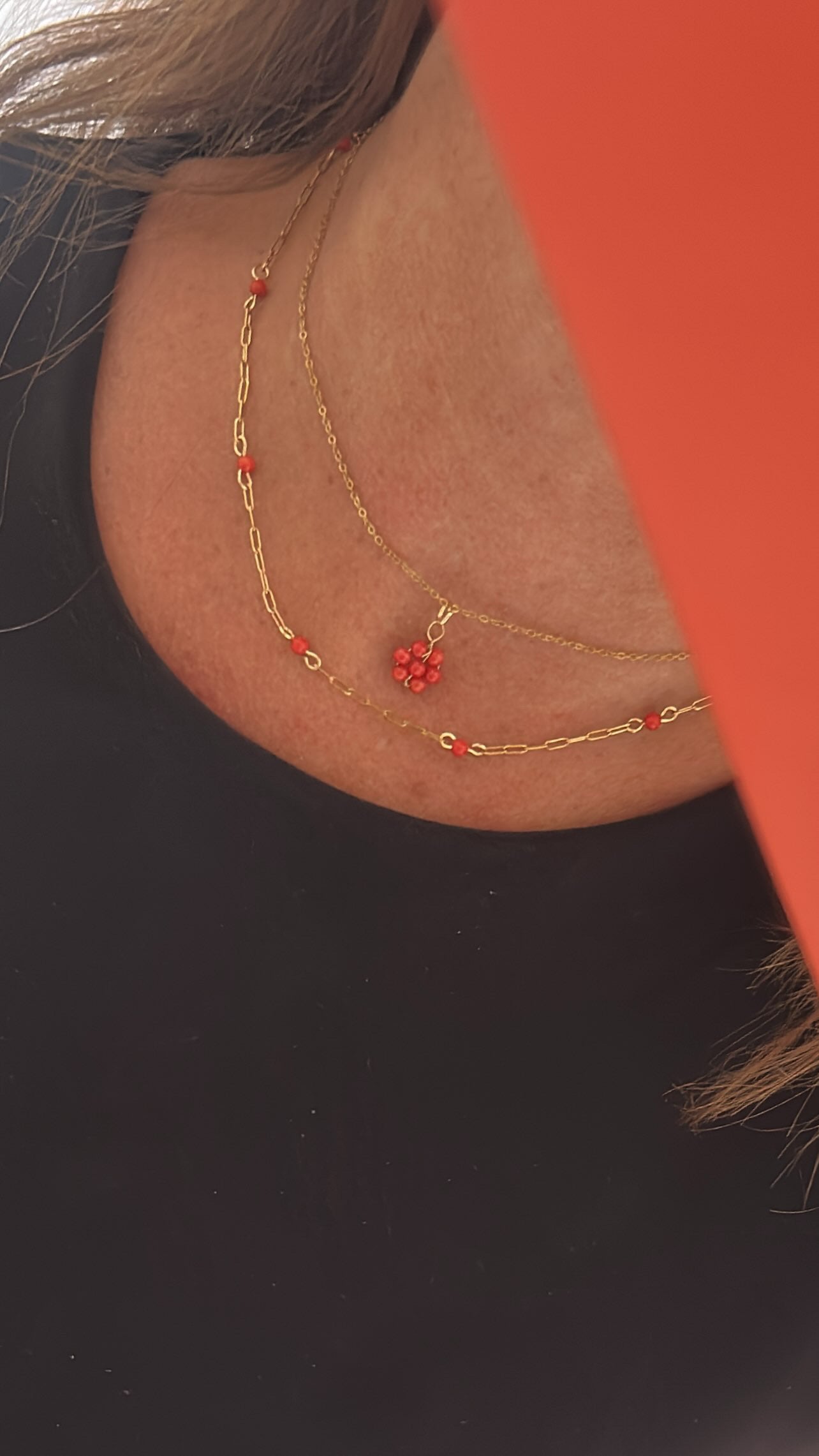 Collar flor de coral