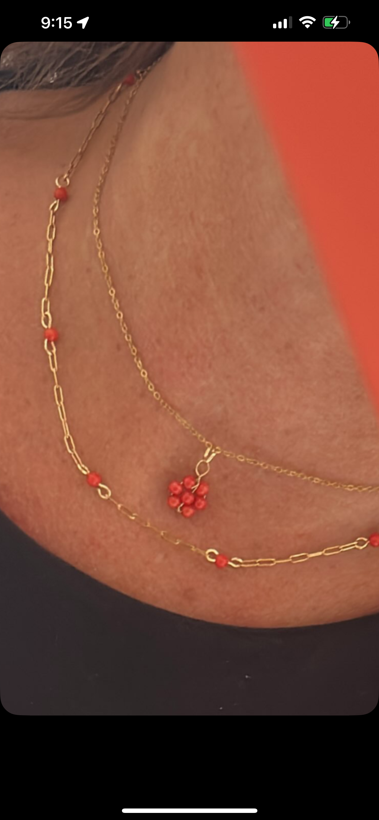 Collar flor de coral