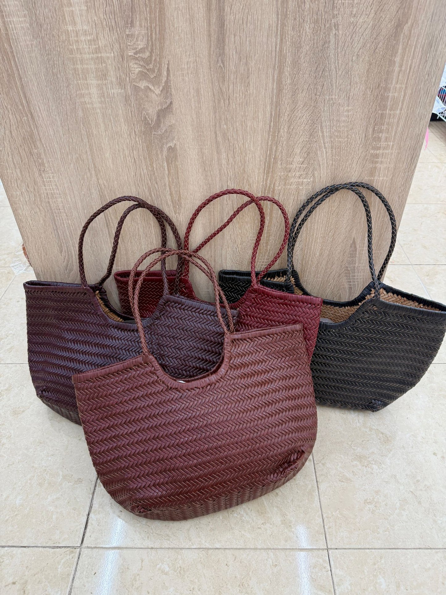 Bolso cuero trenzado Pequeño