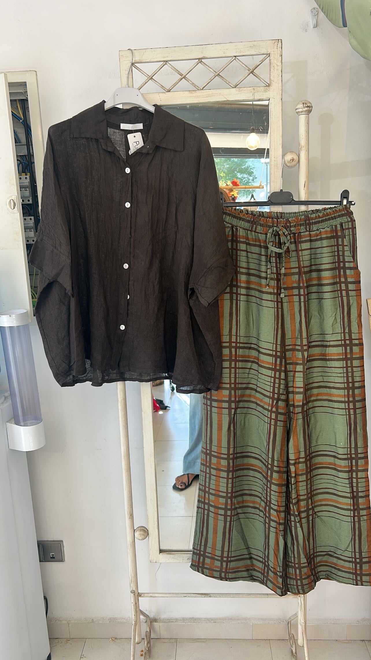 PANTALON CUADROS VERDES