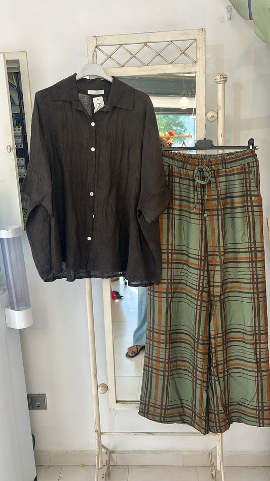 PANTALON CUADROS VERDES