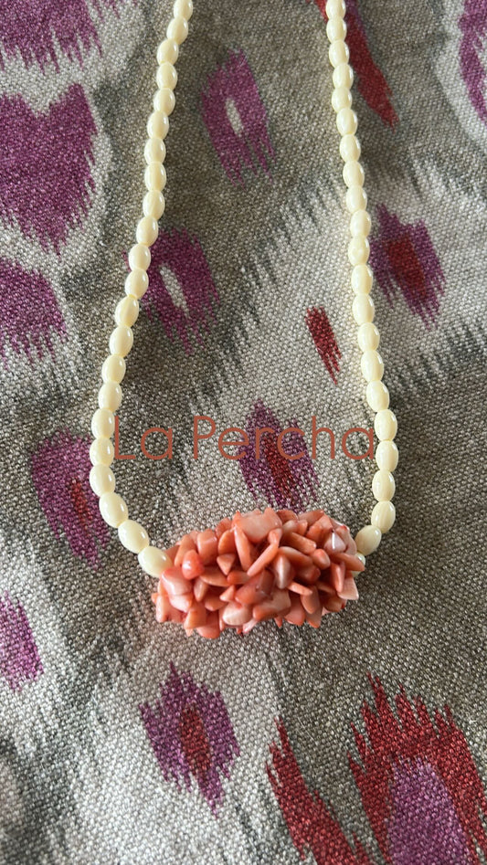 Collar Resina y Coral