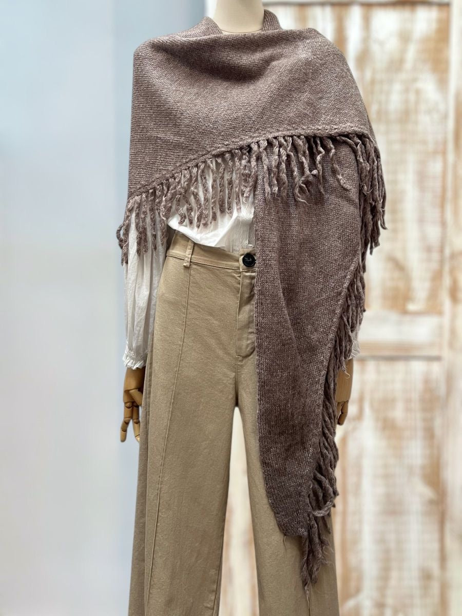 Poncho flecos