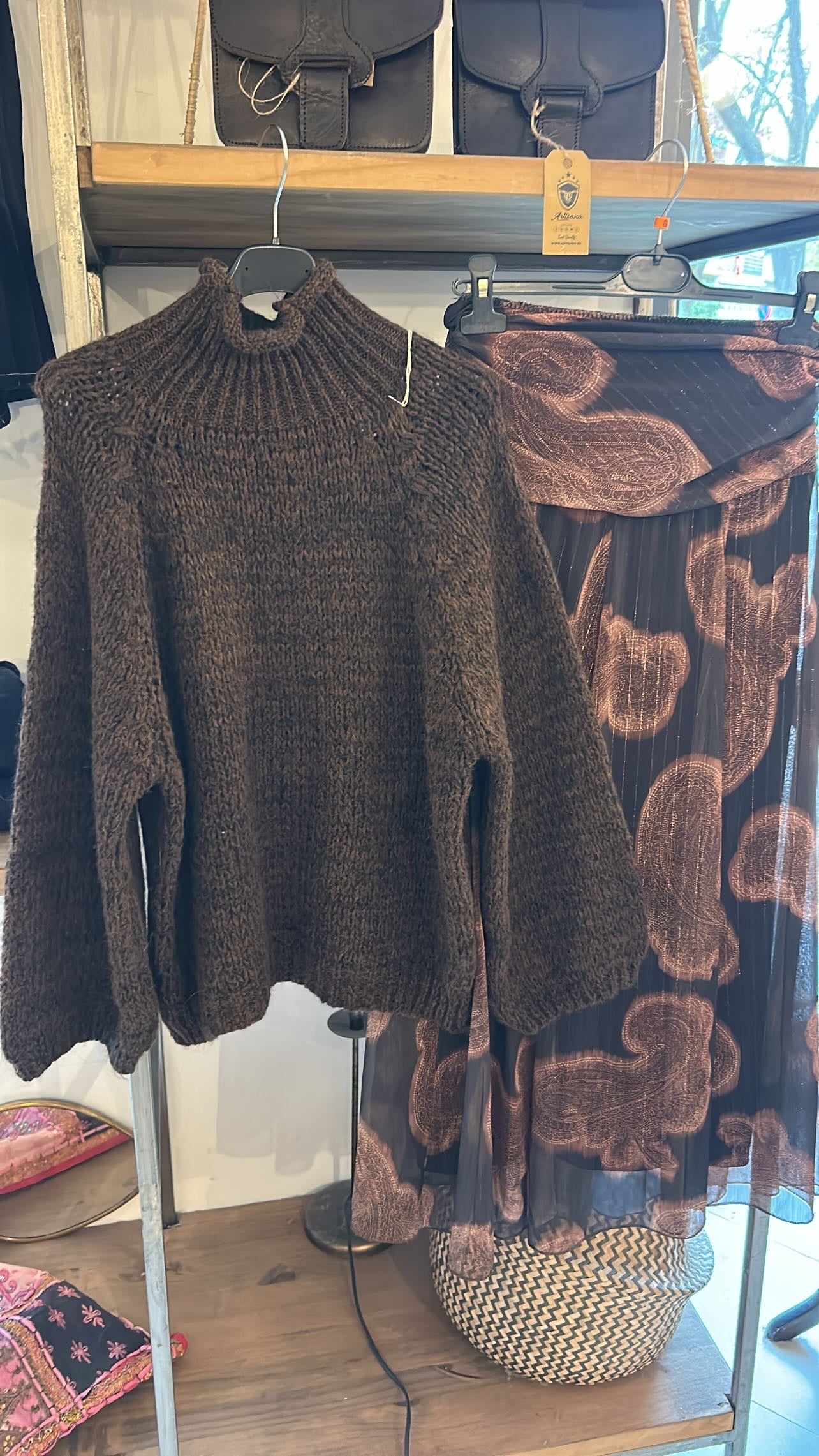 Falda gasa estampada