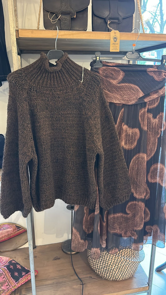 Falda gasa estampada