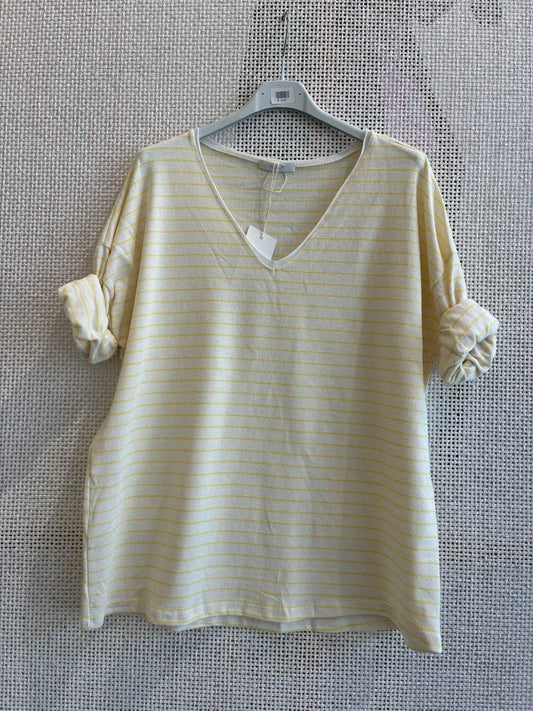 CAMISETA PICO RAYAS